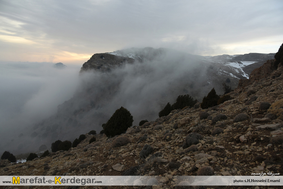 غروب رشته کوه هزارمسجد